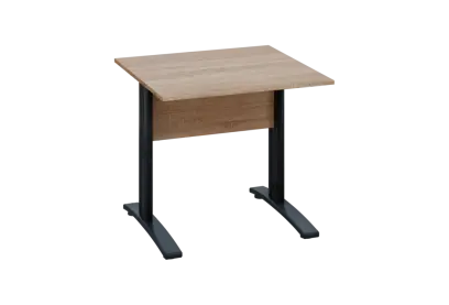 EPK 28 - 8 stůl kancelářský, kovová podnož černá, deska 25 mm, široký 800 mm, dub bardolino